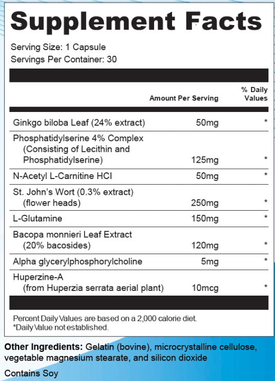 RingQuietPlus Ingredients